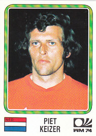 Piet Keizer WC 1974 Netherlands samolepka Panini World Cup Story #91